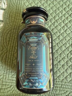 Empty Magic Hour Aquamarine Dream Tea Glass Jar - reusable